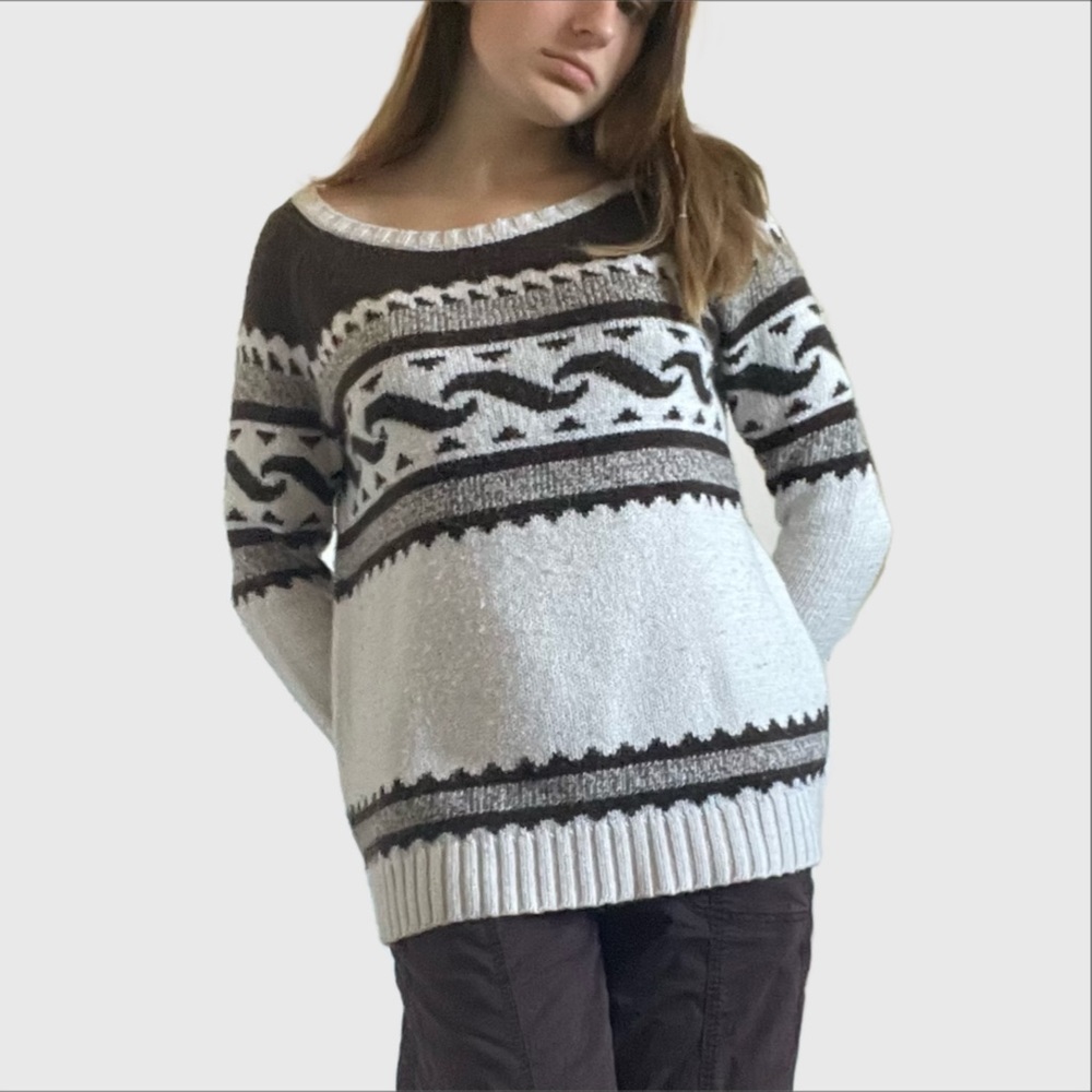 Cute brown grandpa sweater